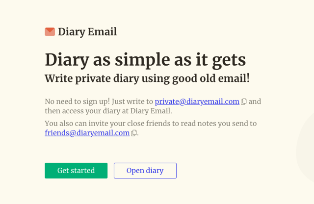 Diary Email