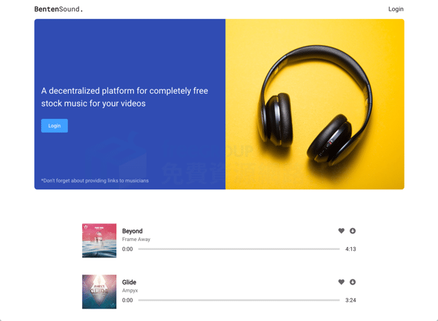 BentenSound 為你的影片或簡報提供免費音樂素材 MP3 下載