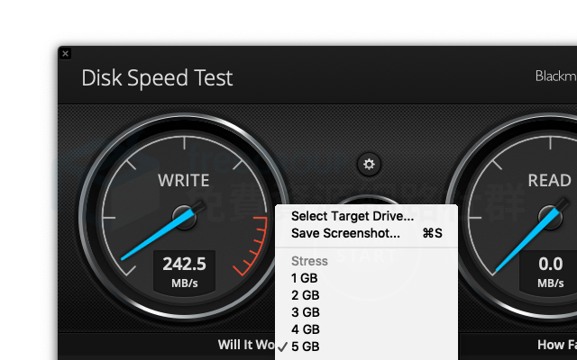 Blackmagic Disk Speed Test