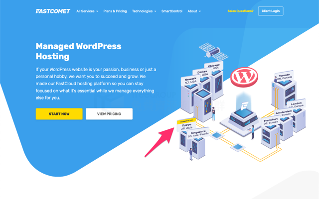FastComet WordPress Hosting
