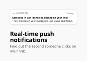 Hyperlink 縮網址被點擊即時推送通知，可紀錄 User-Agent 和 IP 位址資訊