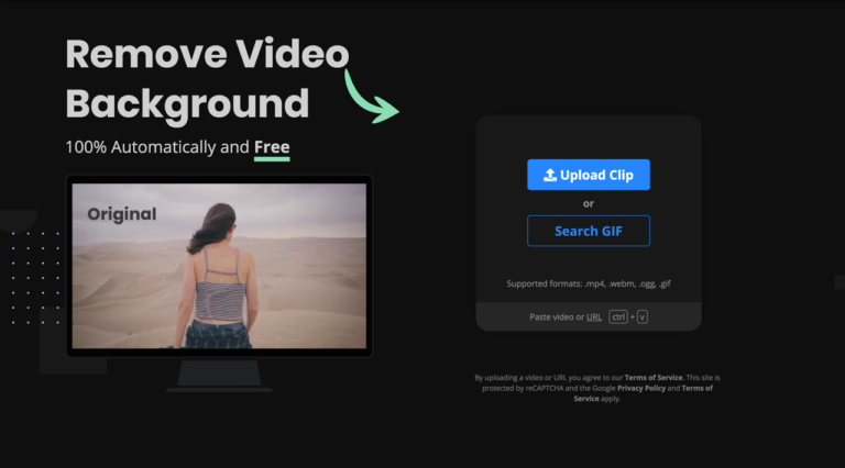 Unscreen 線上影片去背工具，全自動去除背景支援 GIF 動態圖