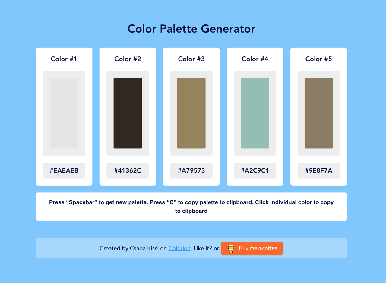 Color Palette Generator