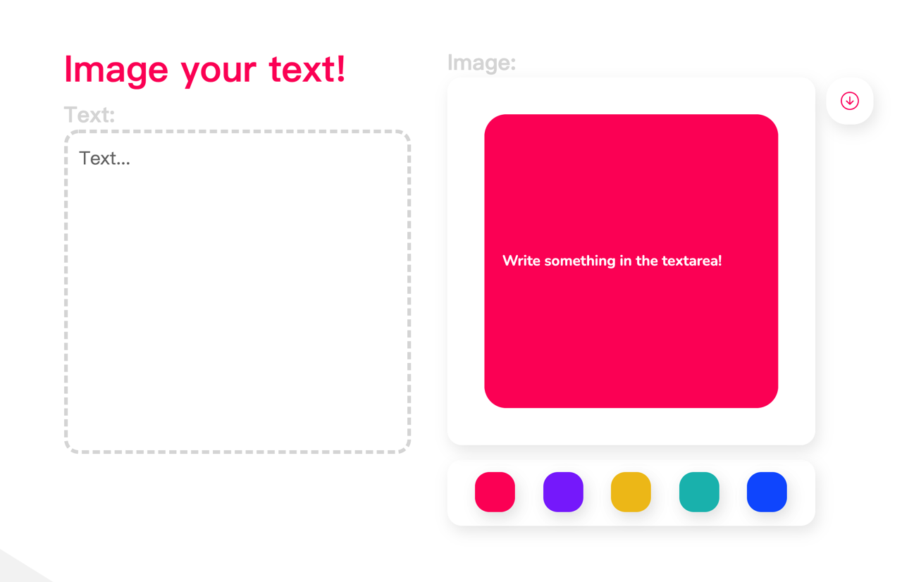 Image It 線上將文字轉圖片，內建五種配色支援 HTML、CSS 語法