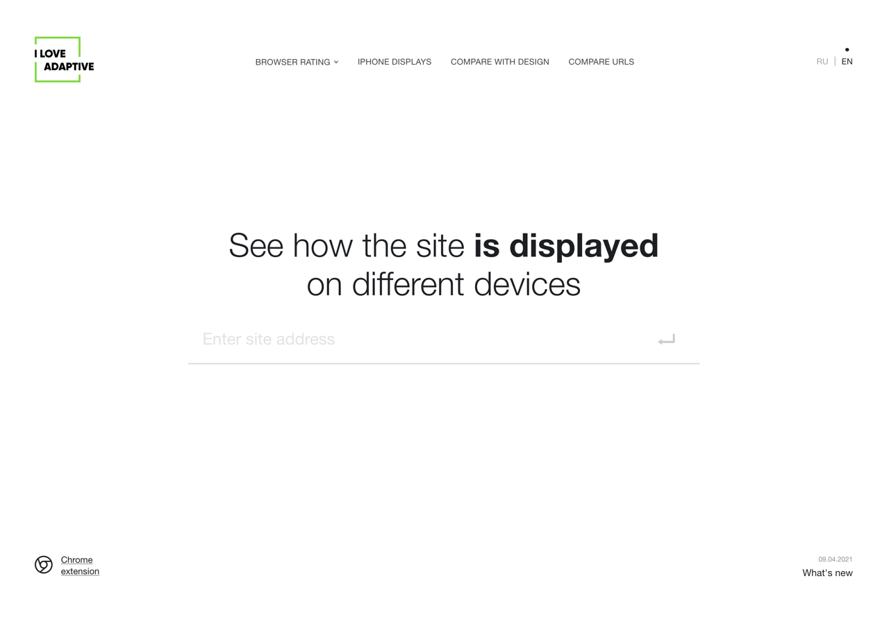 ILoveAdaptive 線上測試回應式網頁設計在不同裝置呈現效果