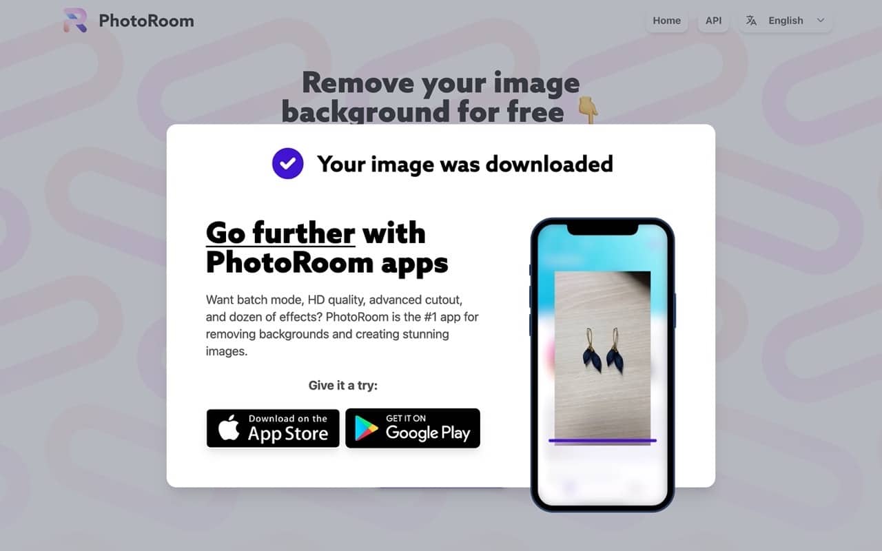 PhotoRoom 線上自動化去除背景，上傳圖片快速套用任何顏色