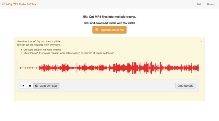 Mp3 Audio Cutter 免費 MP3 音訊剪輯工具，線上分割裁切多個音樂段落