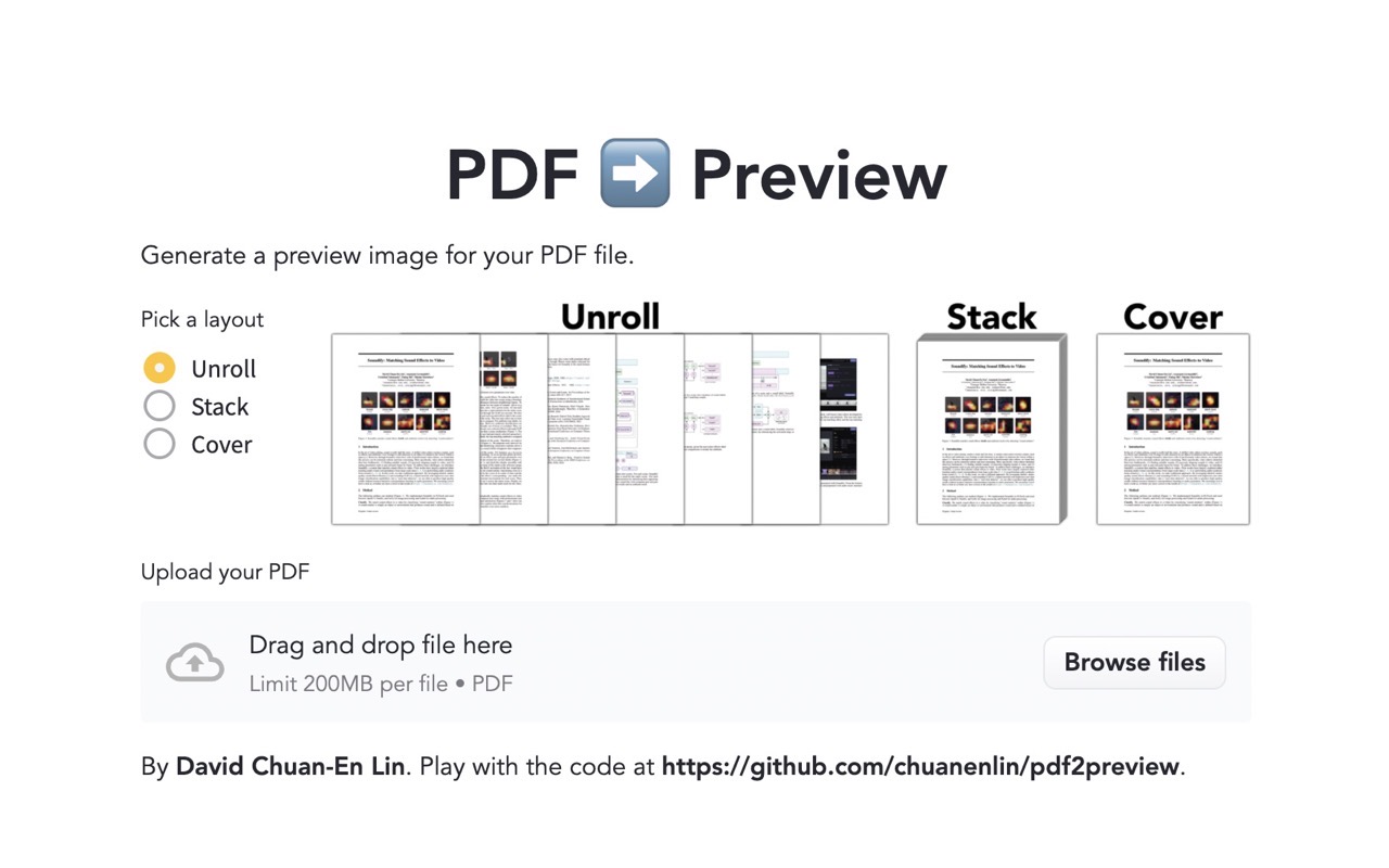 Pdf2preview 為 PDF 文件產生預覽圖片，三種排版格式可選擇