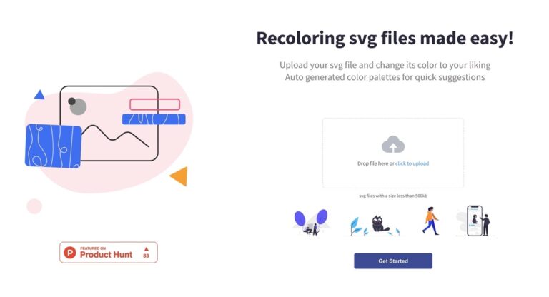 Nira 線上更改 SVG 向量圖顏色，自動產生各種調色盤配色組合