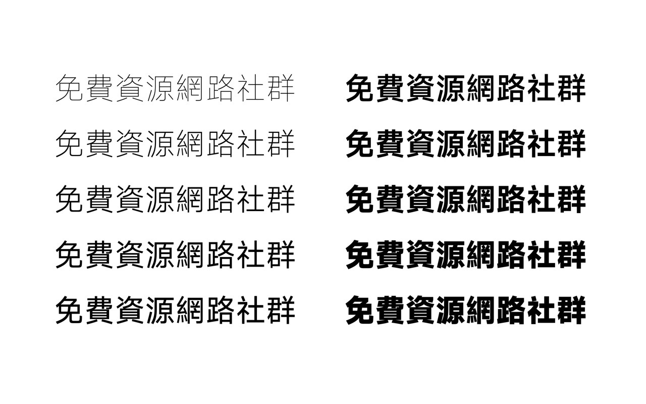 MiSans 小米免費中文字型