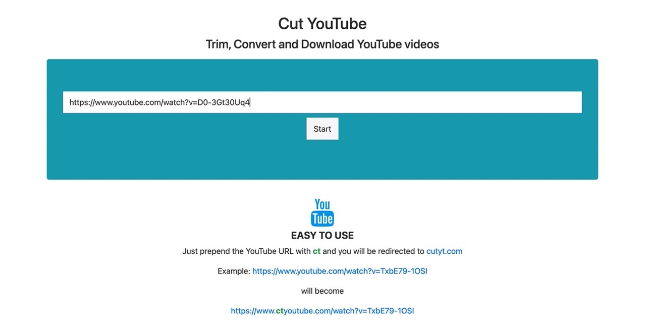 Cut YouTube