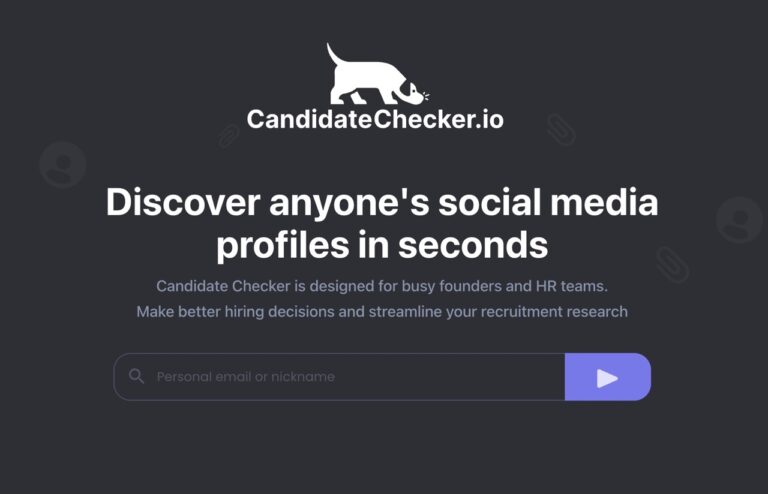 Candidate Checker 以帳號或 Email 查詢特定對象使用那些社群網路服務