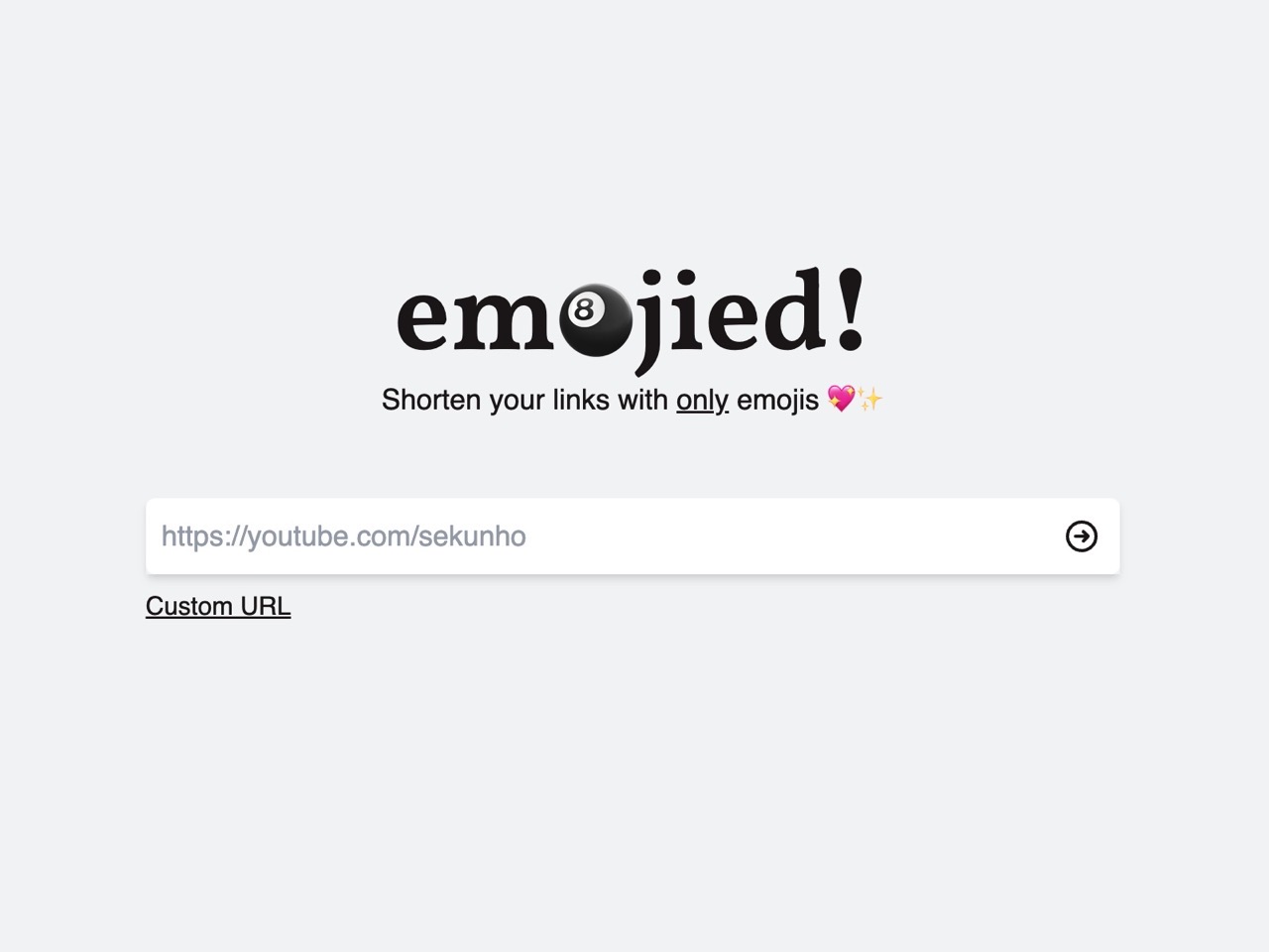 Emojied 免費縮網址工具，讓短網址帶有個性化表情符號😂