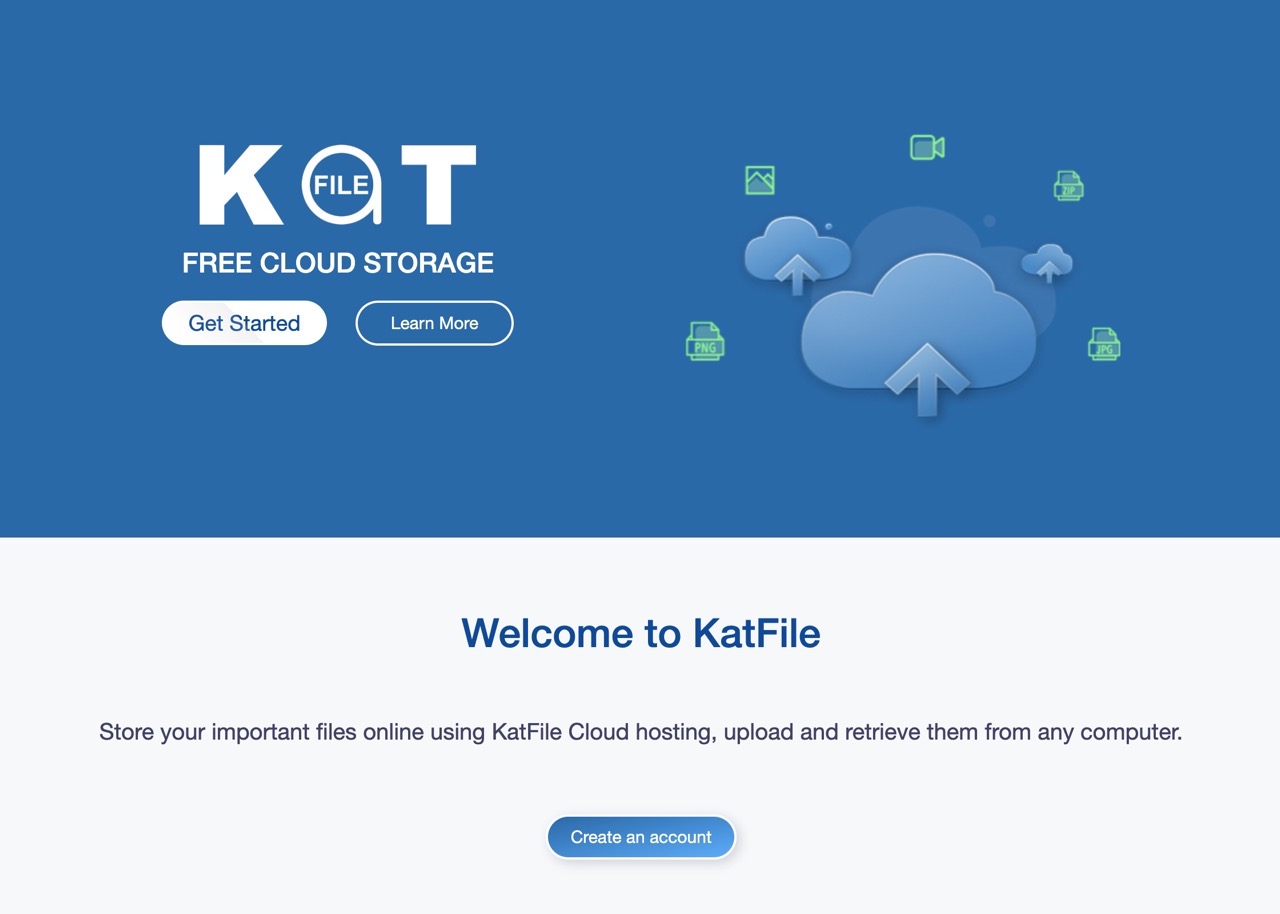 KatFile 免費 2 TB 網路空間，上傳分享檔案網友下載還可賺錢
