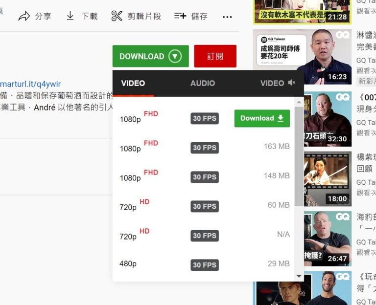 YouTube 4K Downloader 免費 YT 影片下載器，快速儲存影片音樂格式