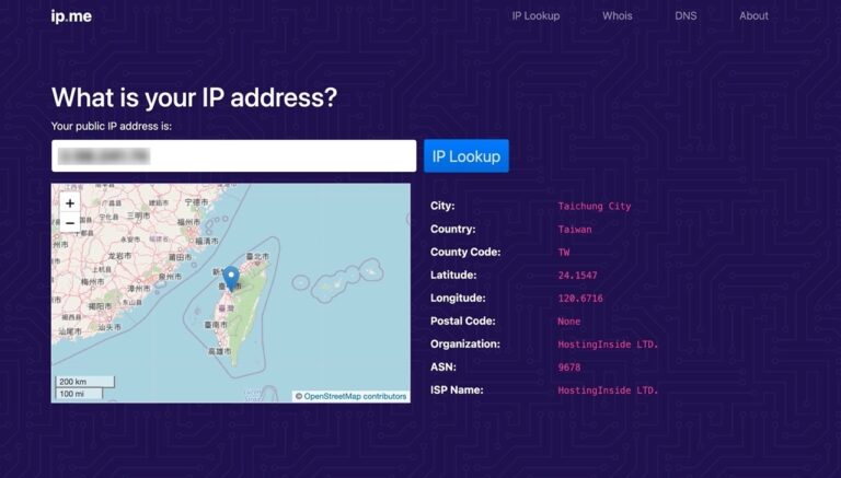 IP.ME 查 IP 位址超方便，打開網頁立即顯示還能查 Whois、DNS 紀錄