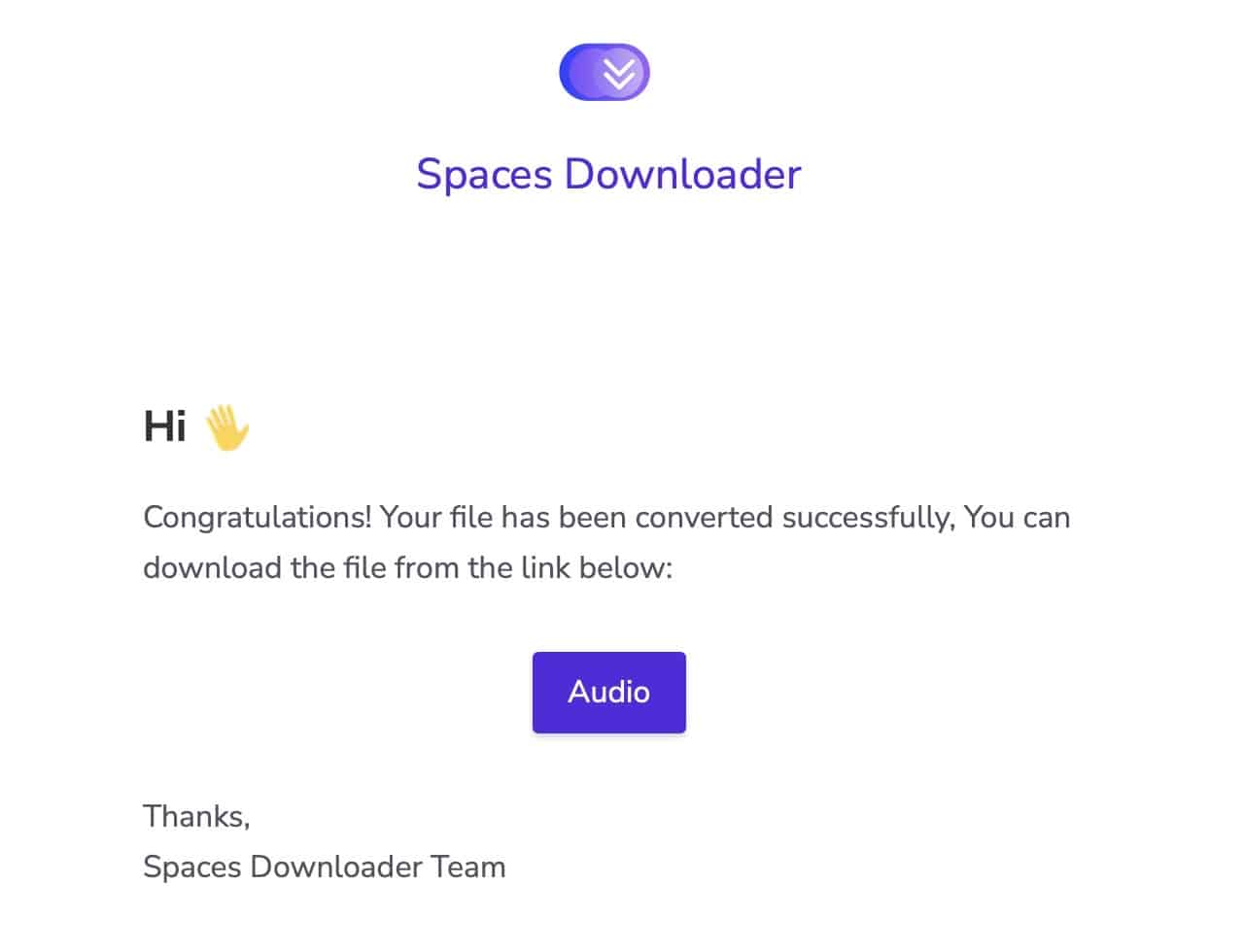 Spaces Downloader