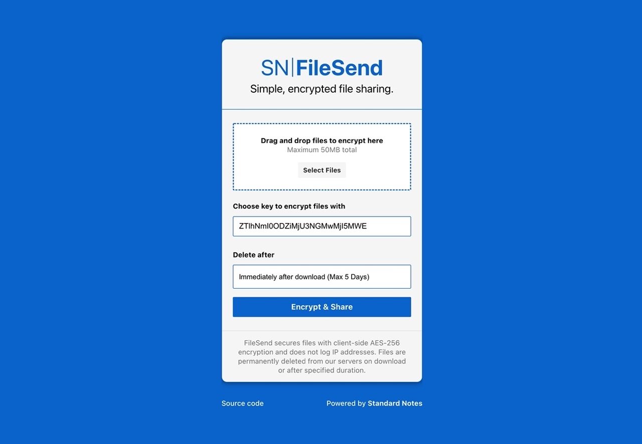 FileSend 簡單、加密免費檔案空間，下載立即刪除檔案最多存五天
