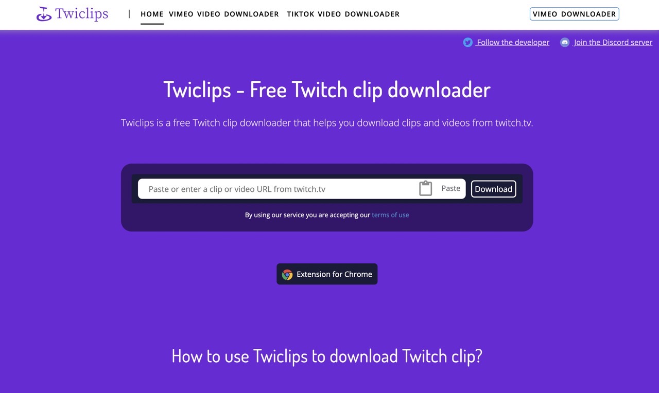 Twiclips 免費twitch 影片下載工具 長度限制不超過30 分鐘