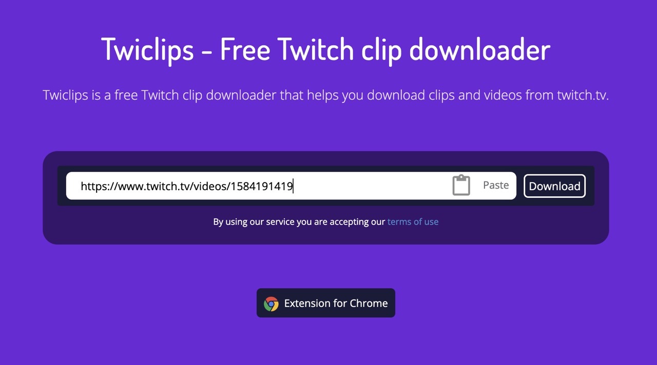 Twiclips 免費twitch 影片下載工具 長度限制不超過30 分鐘