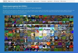 OSGL 收錄超過 1300 個開源遊戲、311 種遊戲引擎和工具資料庫