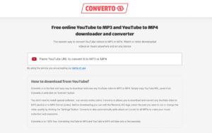 Converto 免費線上 YouTube 影片下載工具可轉 MP4、MP3