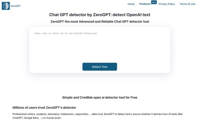 ZeroGPT 辨識文章是 AI 還是真人寫的，98% 準確率線上工具