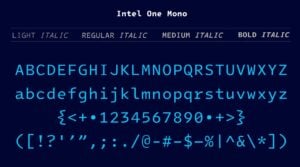 英特爾免費等寬字型 Intel One Mono 下載，輕鬆最佳化程式碼閱讀