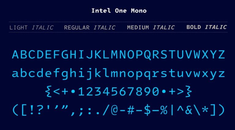 英特爾免費等寬字型 Intel One Mono 下載，輕鬆最佳化程式碼閱讀