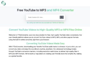 免費線上 YouTube 轉檔工具：YTGoConverter 一鍵將影片轉為 MP3 / MP4