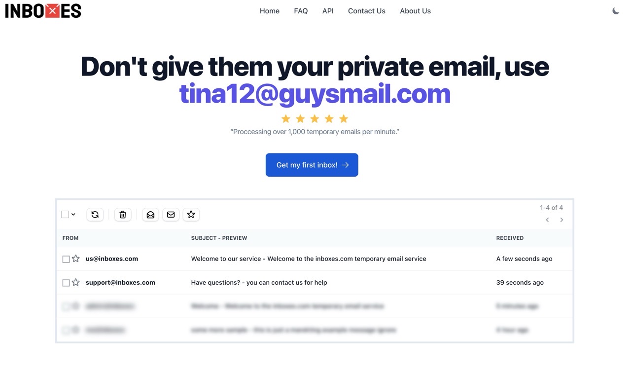 Endless Inbox Inboxes 免費臨時信箱介紹:隱藏真實 Email 地址並保護隱私
