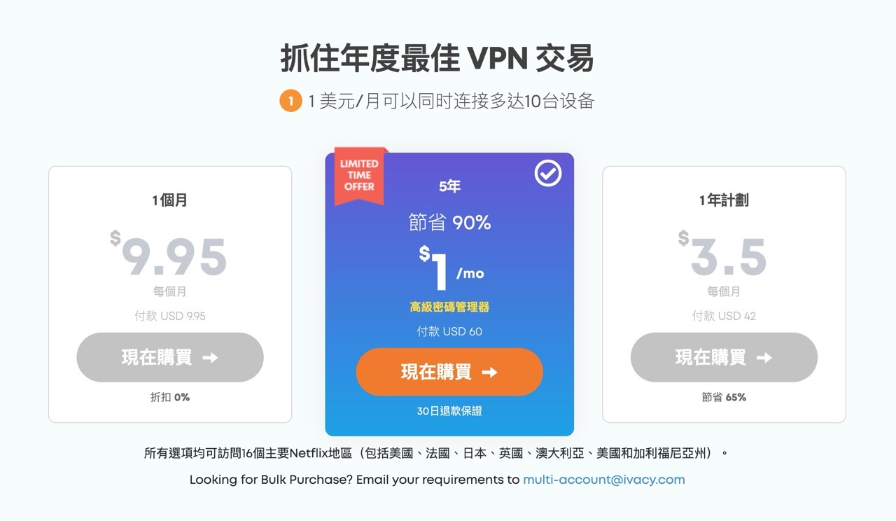 Ivacy VPN 2023 優惠