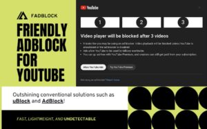 FadBlock：全新 YouTube 廣告阻擋技術，讓廣告在瞬間播放完畢