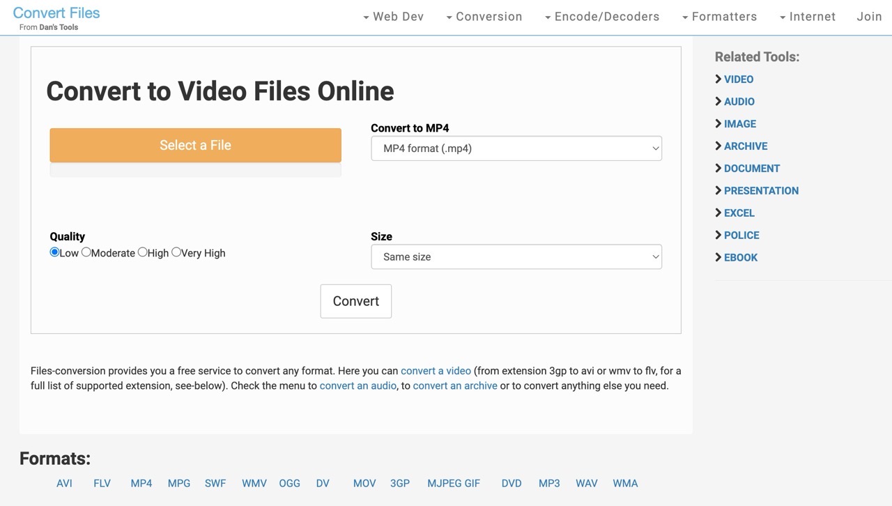 Files-Conversion 免費線上轉檔工具，輕鬆搞定影片、音樂、壓縮檔等多種格式轉換