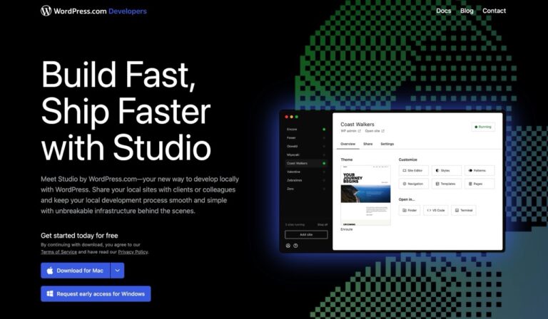 Studio by WordPress.com：在本機電腦輕鬆建立、編輯和分享 WordPress 網站