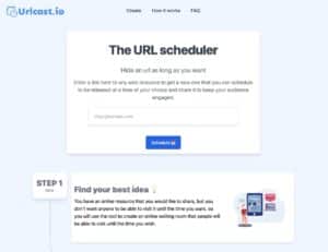 URLcast.io：可隱藏目標網址、設定公開時間的獨特縮網址服務