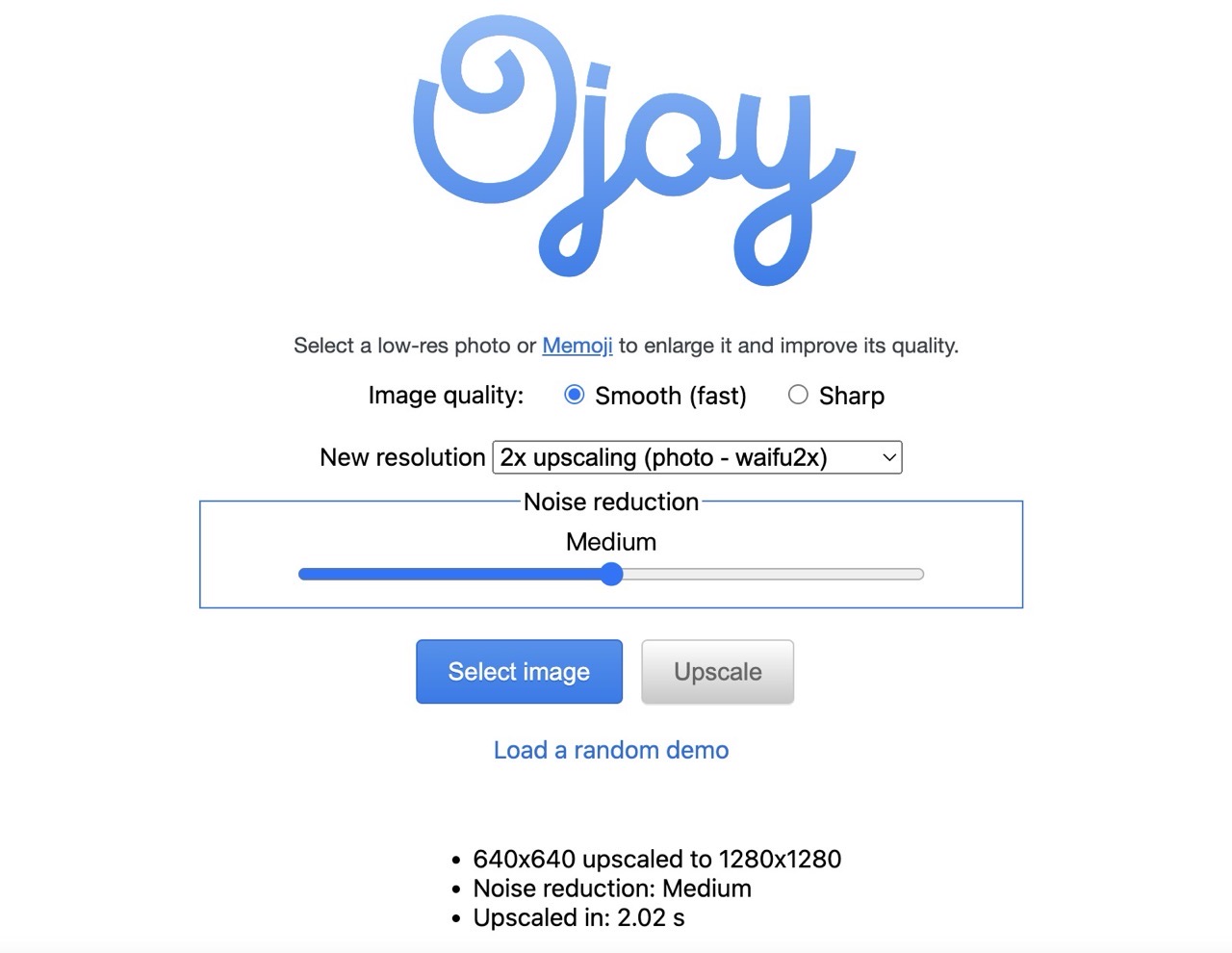 Ojoy 利用 JavaScript 和 AI 技術提升圖片畫質