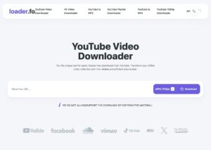 loader.fo：多功能線上影片下載器，支援多種平台、格式齊全（最高可達 4K 畫質）