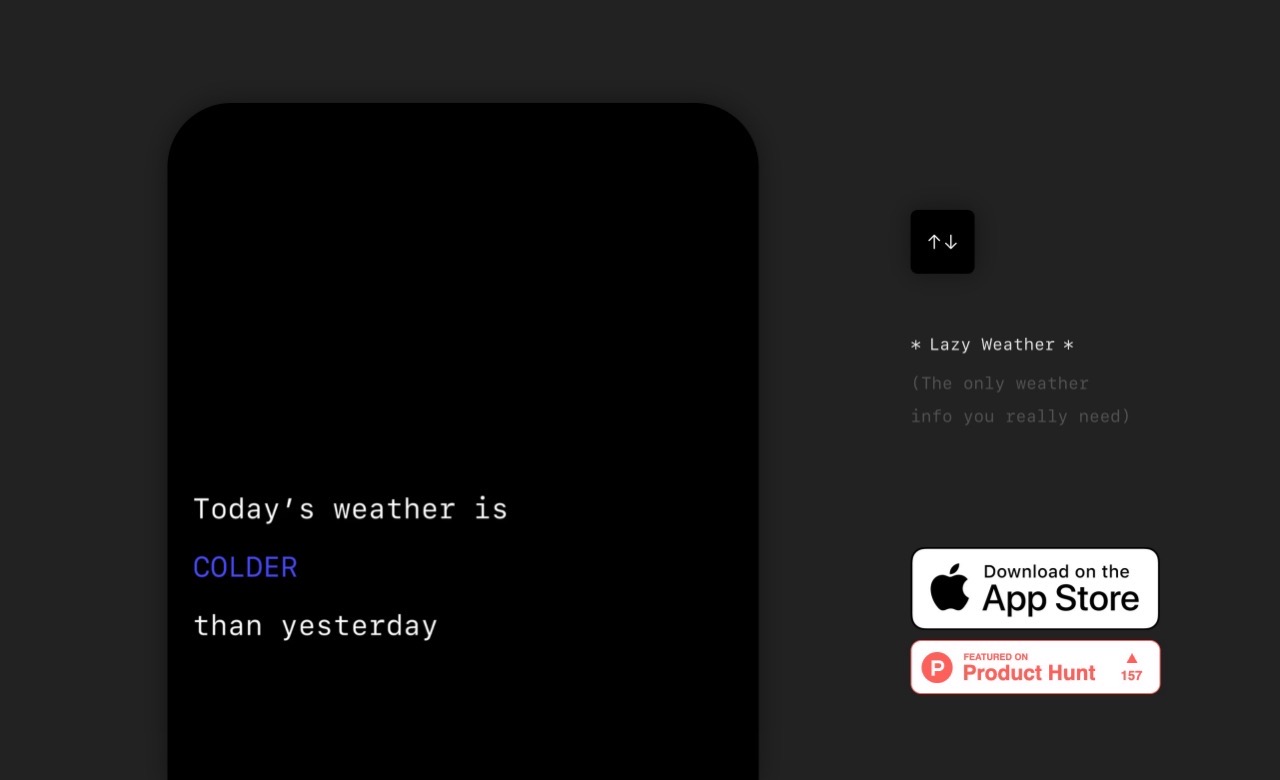 Lazy Weather app