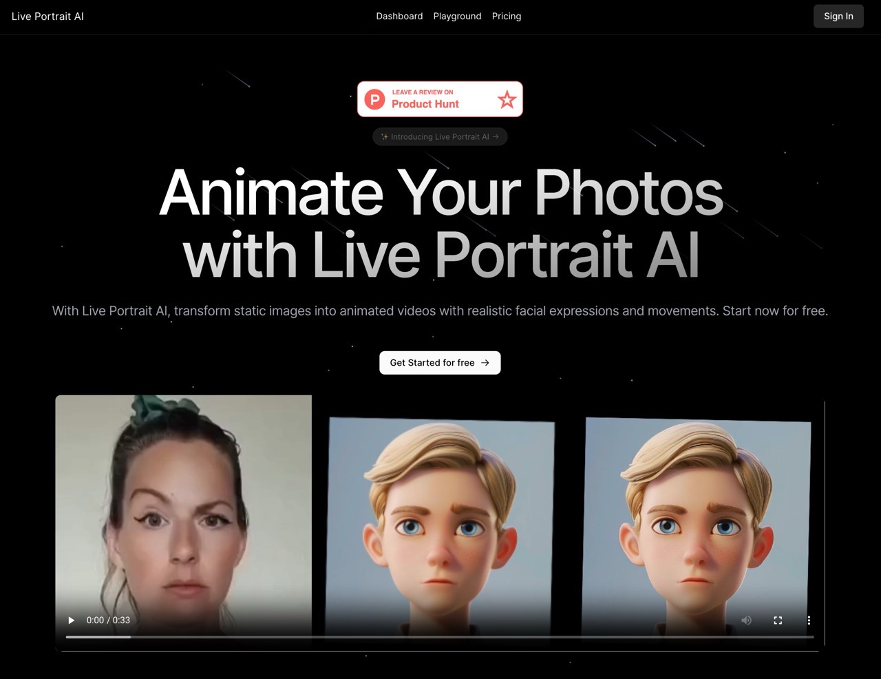 Live Portrait AI 將靜態照片合成動畫！上傳後快速製作逼真影片