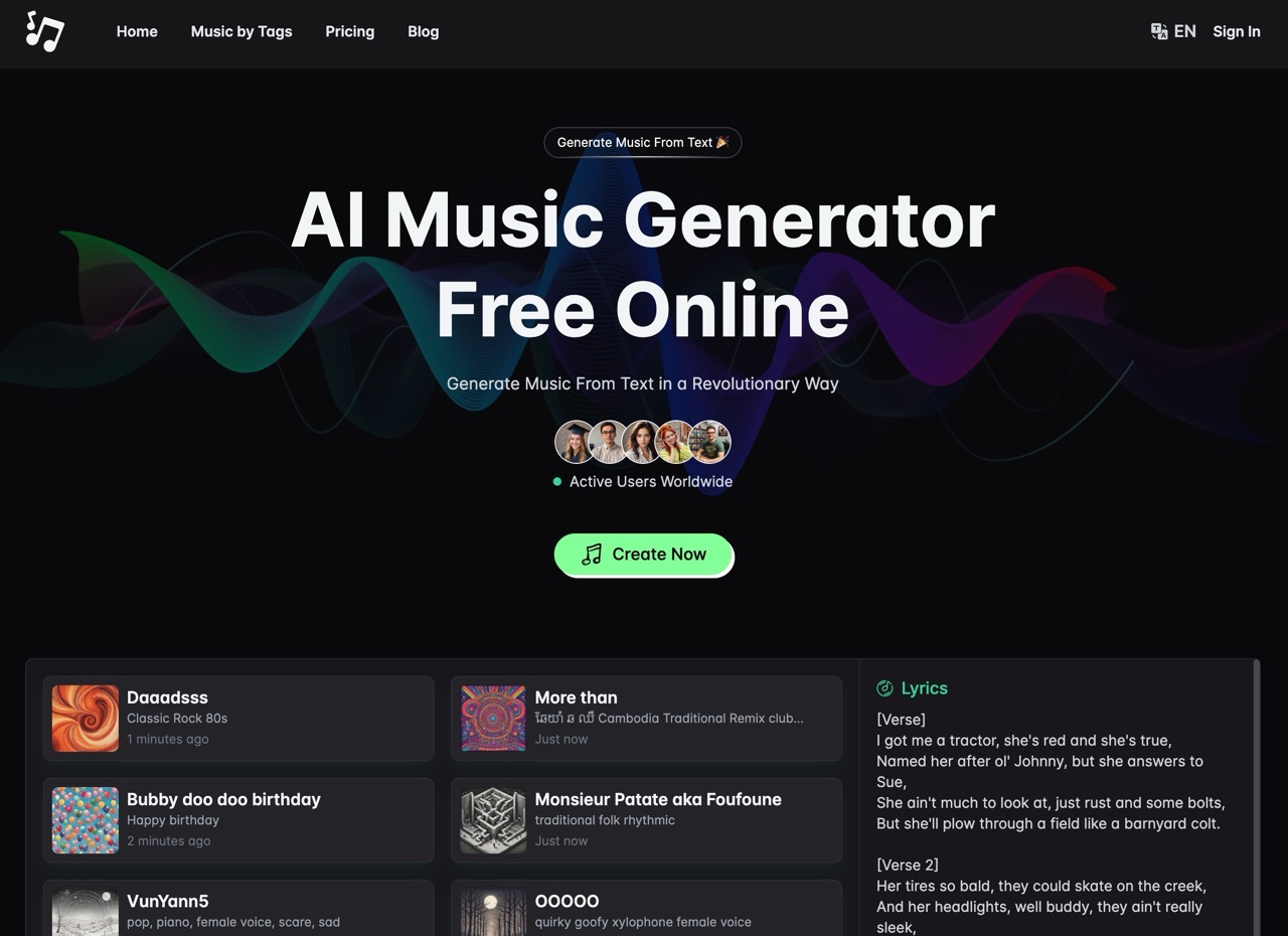 AIMusic：免費 AI 音樂生成器，輕鬆創作專屬音樂