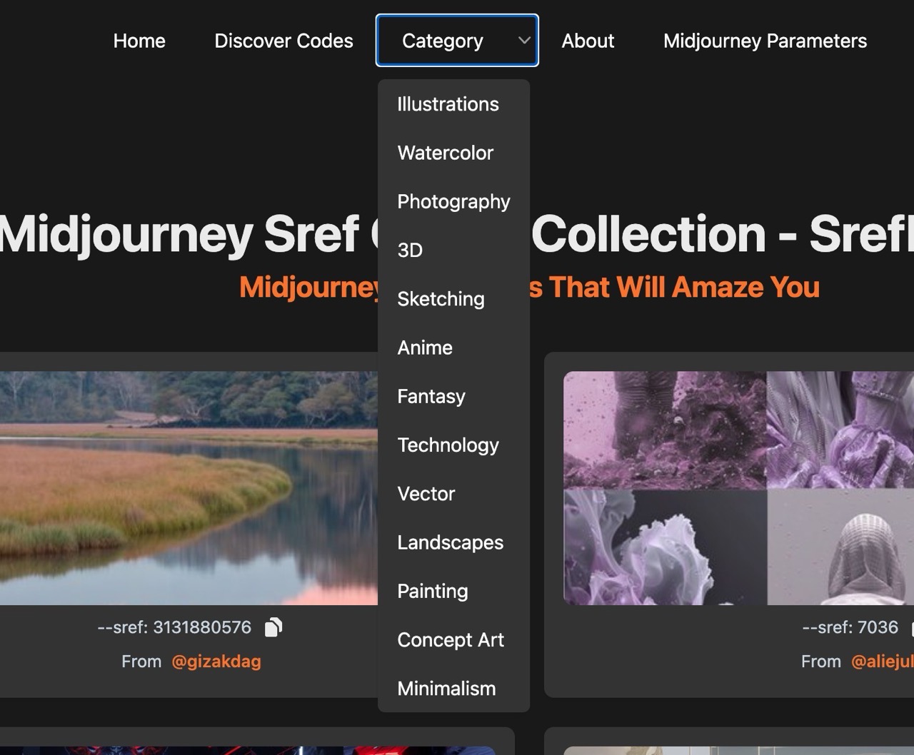 Midjourney Sref Codes Collection - SrefHunter