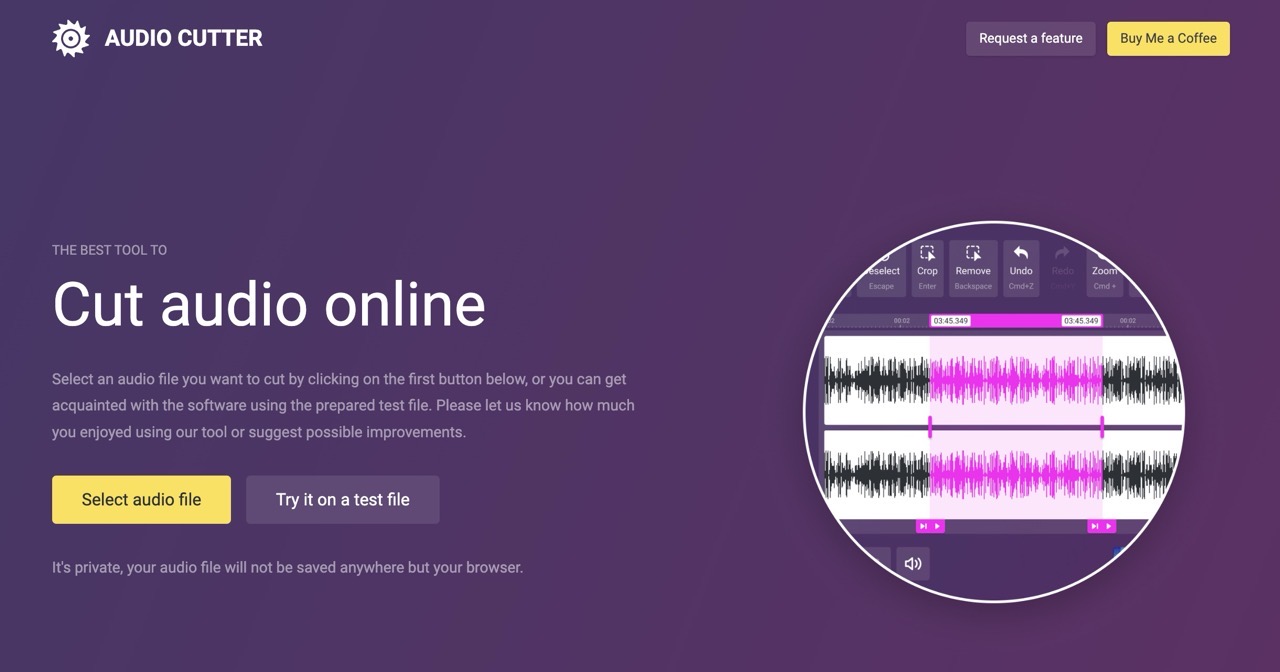 Audiocutter online 1.