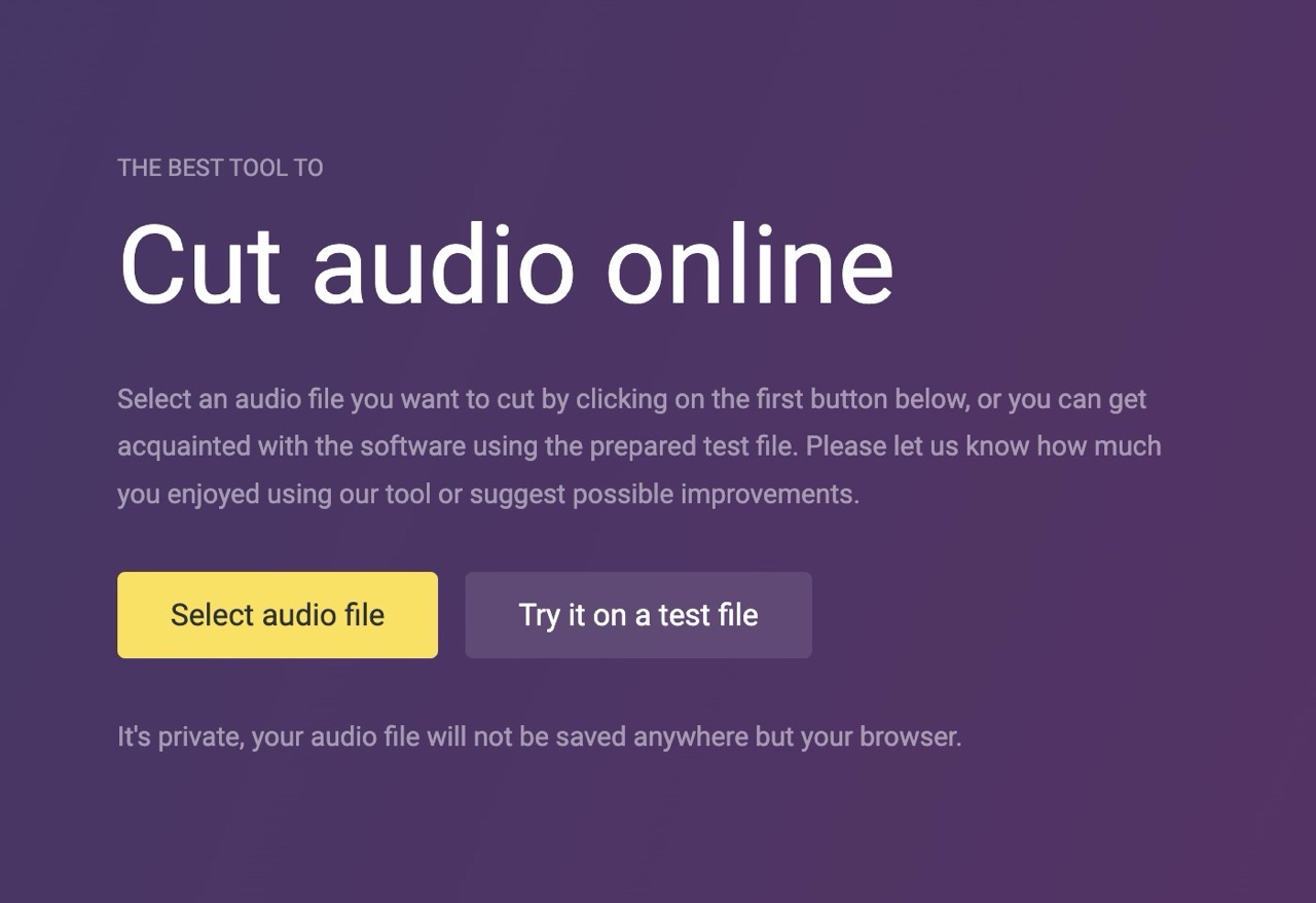 Audiocutter online 2.