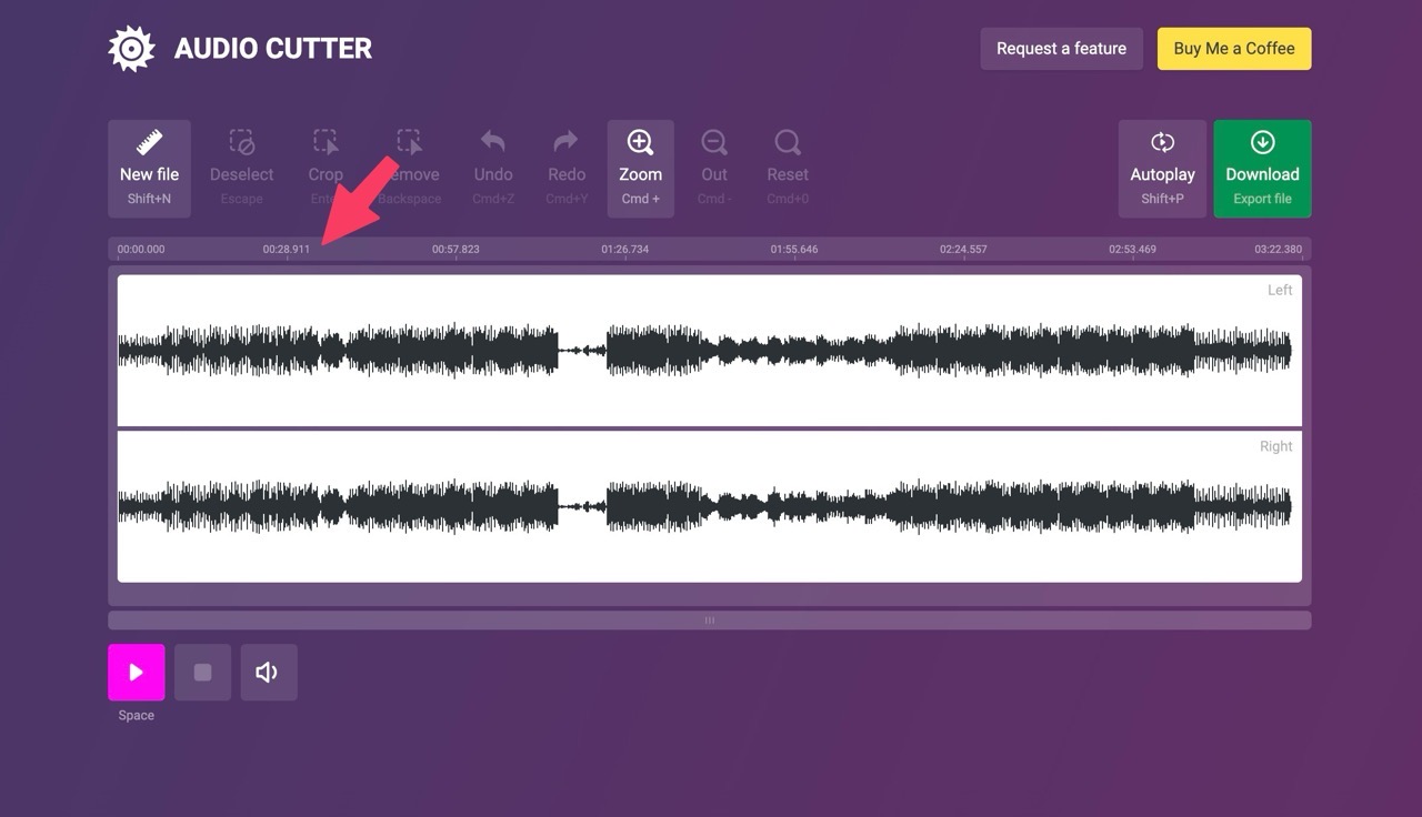 Audiocutter online 4.