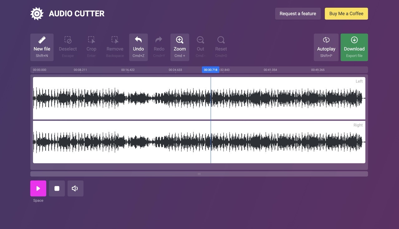 Audiocutter online 6.