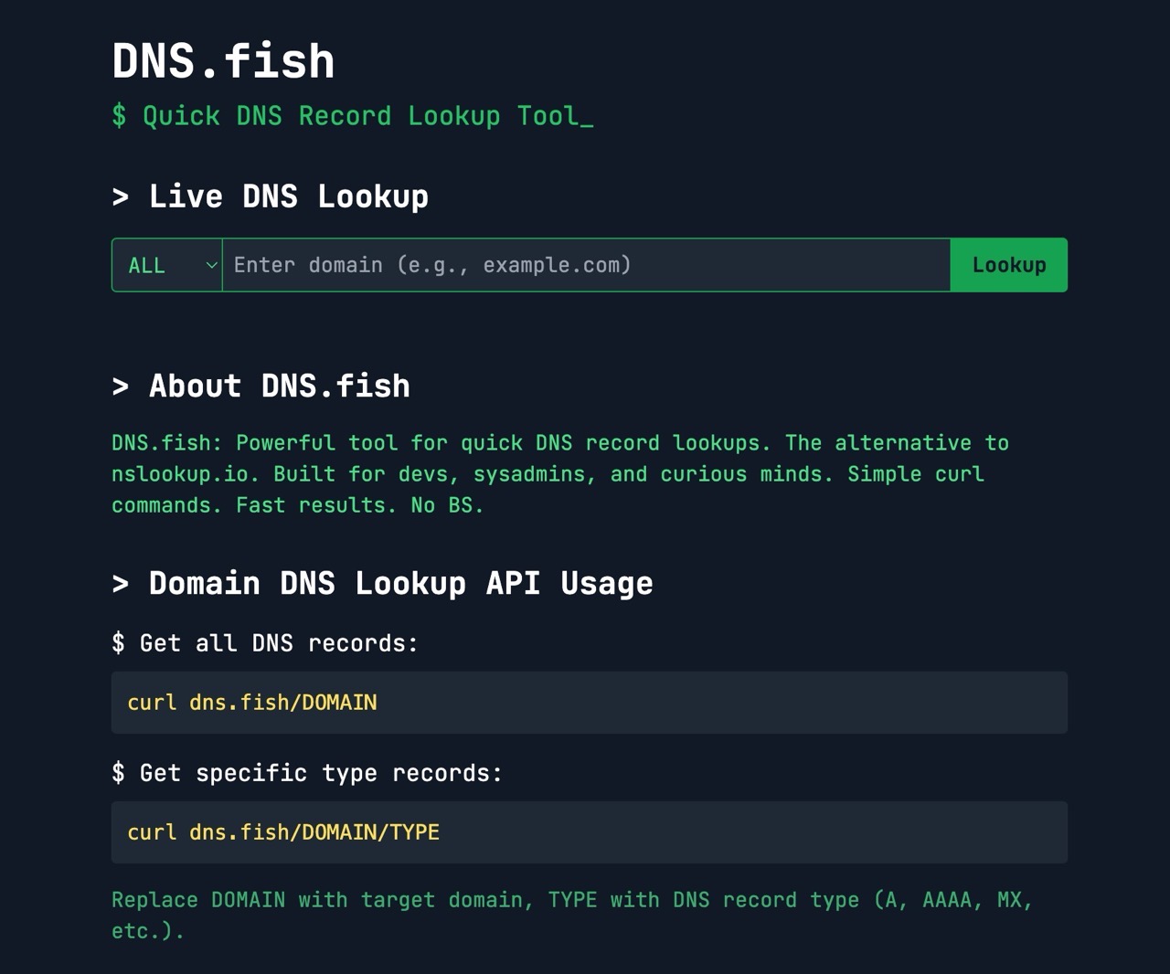 DNS.fish