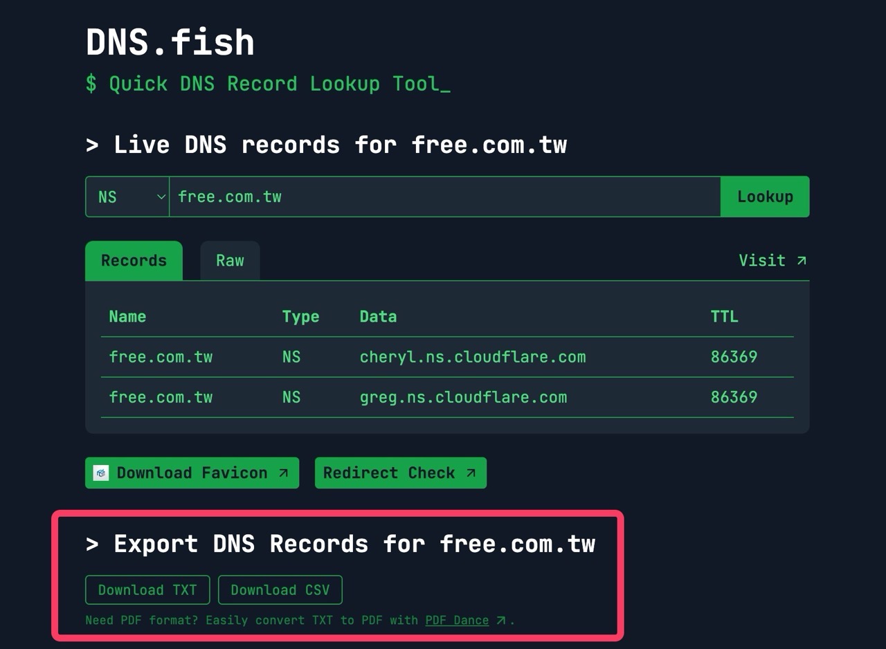 DNS.fish