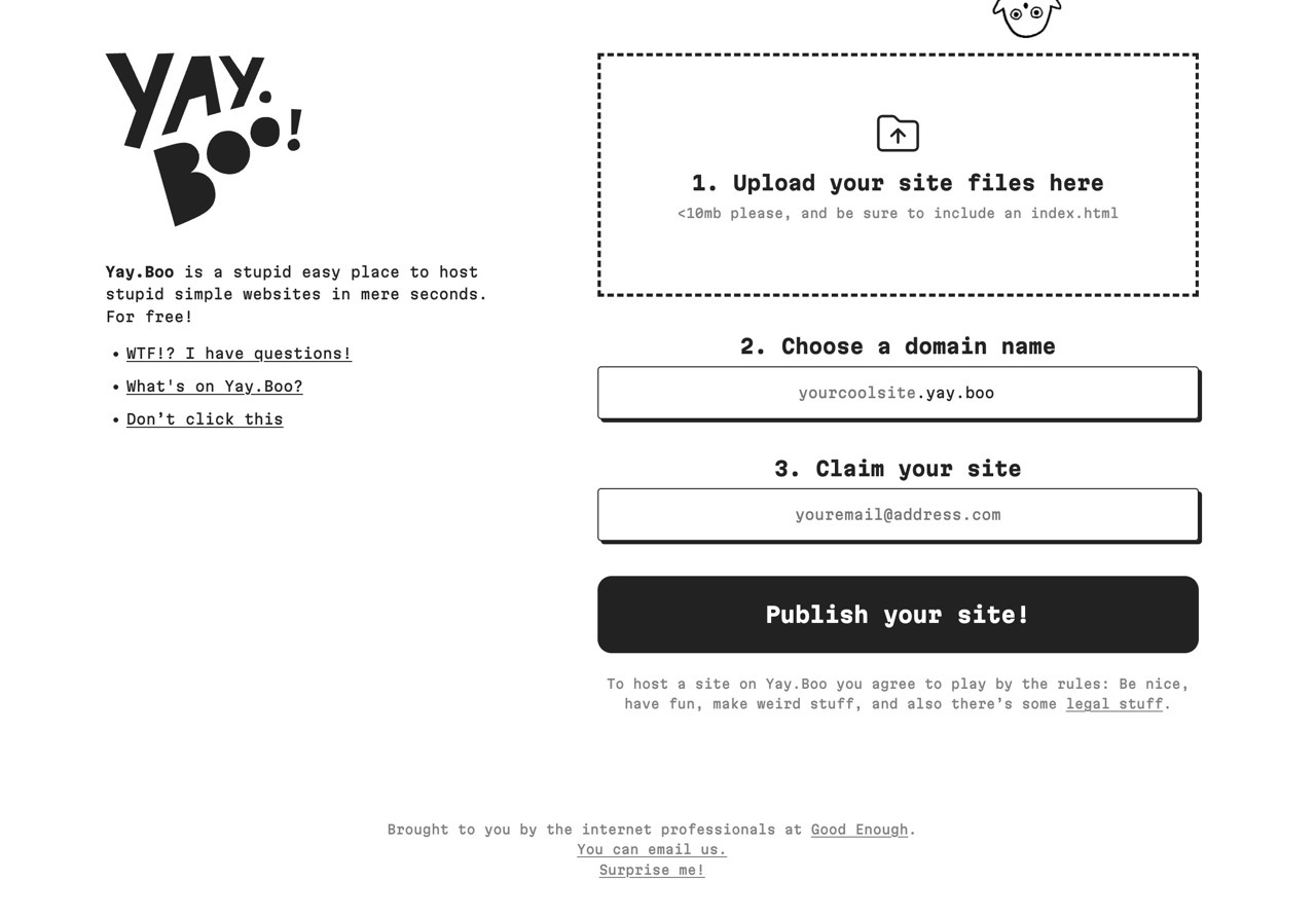 Yay boo web hosting 1.