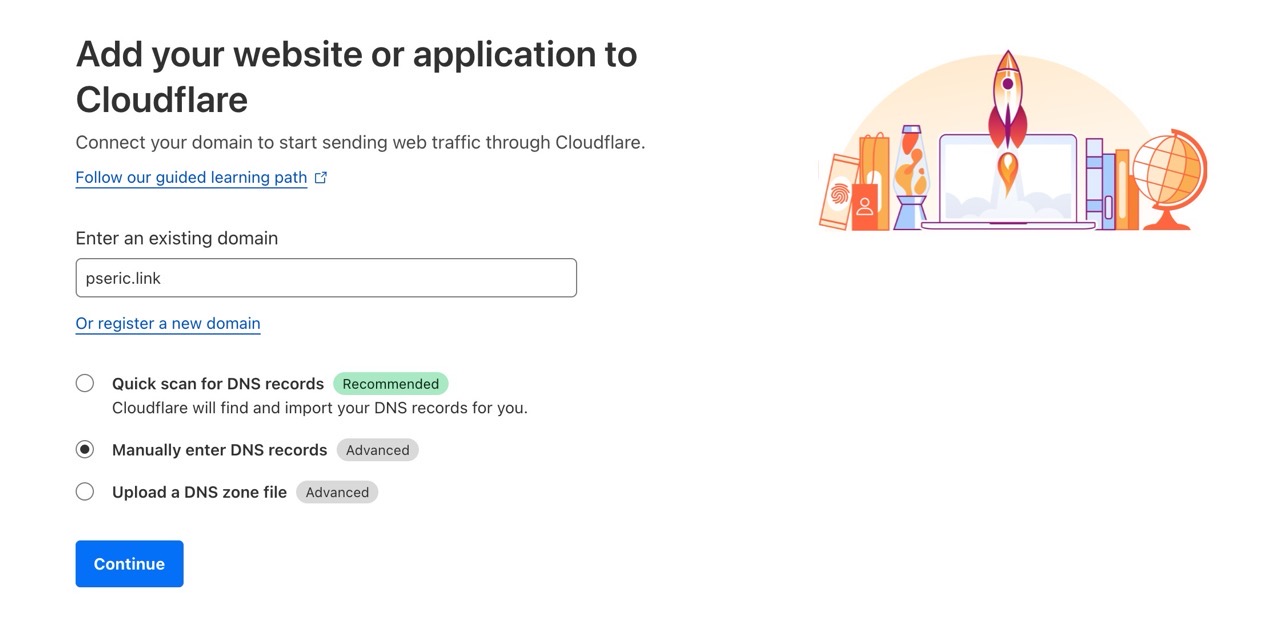 Cloudflare free url forwarding setup 1.